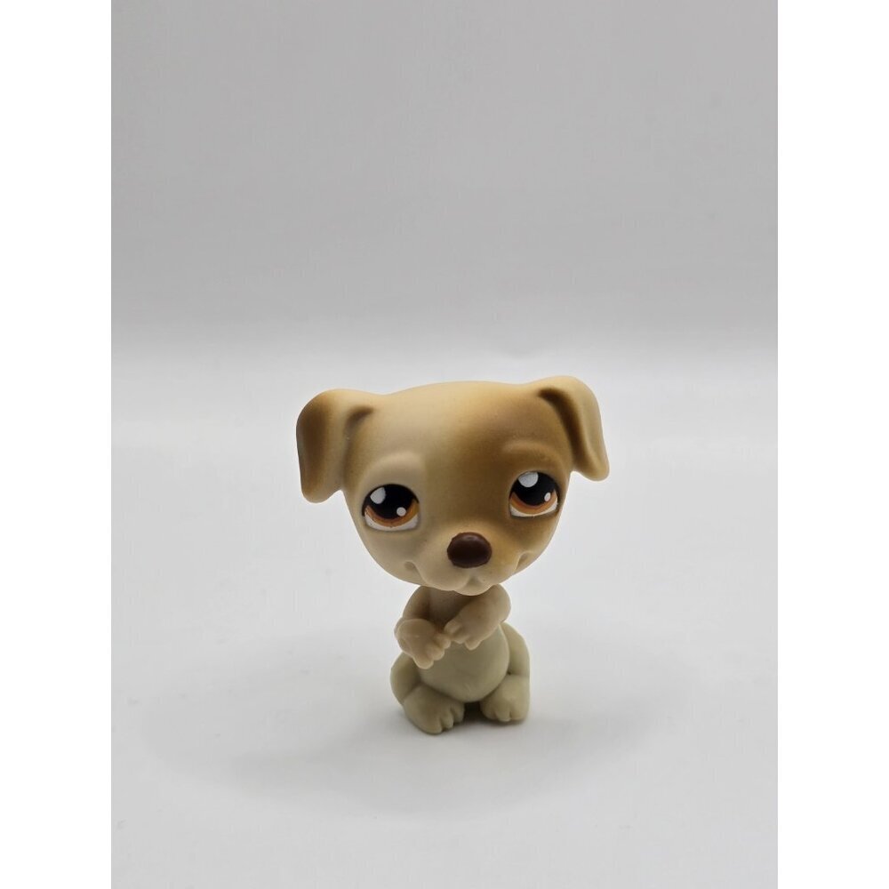 Littlest Pet Shop LPS #109 Jack Russell Terrier Dog Puppy Brown/orange Eyes